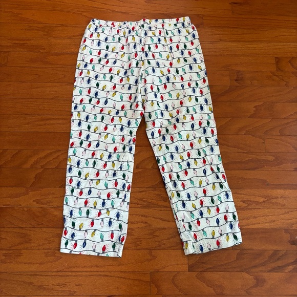 Hanna Anderson Unisex Bright Bulb Holiday Flannel Pajama Pants size XL - Picture 2 of 3